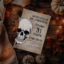 Spooktaculaire halloween-partij kaart