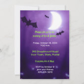 Spooktaculaire halloween-partij kaart (Achterkant)
