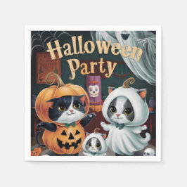 Spooktaculaire halloween-partij servet