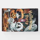 Spooktaculaire halloween-partij spandoek (Horizontaal)