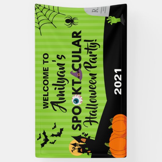 Spooktaculaire halloween Party Banner (Verticaal)