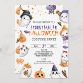 Spooktaculaire halloween Party, Costume, Monster Kaart (Voorkant / Achterkant)