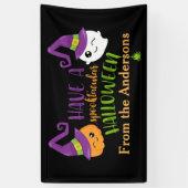 Spooktaculaire Halloween Party Decor gepersonalise Spandoek (Verticaal)