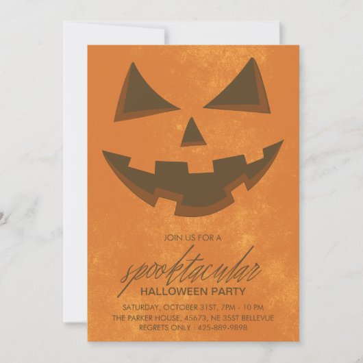 Spooktaculaire Halloween Party Invitation Card Kaart (Voorkant)