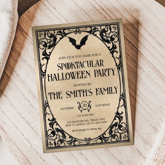 Spooktaculaire  Halloween Party voor volwassenen Kaart