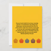 Spooktaculaire Halloween Potluck Uitnodiging (Achterkant)