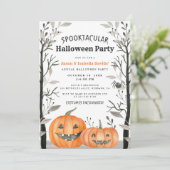 Spooktaculaire Halloween Pumpkin Costumes Party  Kaart (Staand voorkant)