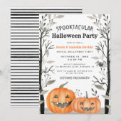 Spooktaculaire Halloween Pumpkin Costumes Party  Kaart (Voorkant / Achterkant)