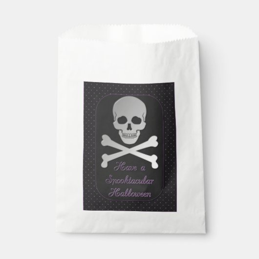Spooktaculaire halloween Skull Bedankzakje (Voorkant)