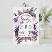 Spooktaculaire Halloween Soiree Kaart (Staand voorkant)