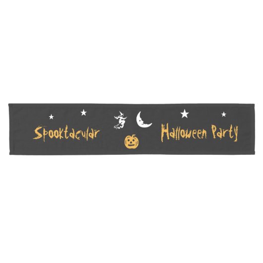 Spooktaculaire Halloween Table Runner van RoseWrit Korte Tafelloper (Horizontaal)