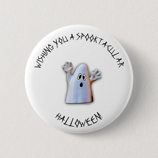 Spooktaculaire halloween-toets ronde button 5,7 cm (Voorkant)