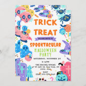 Spooktaculaire Halloween Trick or treat Pumpkin In Kaart (Voorkant / Achterkant)