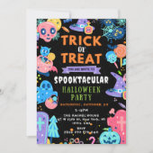 Spooktaculaire Halloween Trick or treat Pumpkin Kaart (Voorkant)