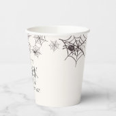 Spooktaculaire Halloween Verjaardagsfeest Spider W Papieren Bekers (Links)