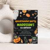 Spooktaculaire Kinder Costume Halloween Birthday P Kaart