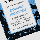 Spooktaculaire kleine boe Halloween 1e verjaardag Kaart