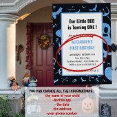 Spooktaculaire kleine boe Halloween 1e verjaardag Kaart