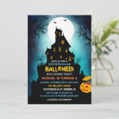 SPOOKTACULAIRE kostuum Kinder Halloween Birthday P Kaart (Staand voorkant)