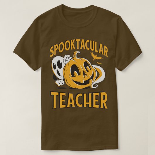 Spooktaculaire leraar Halloween1 T-shirt (Design voorkant)