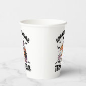 Spooktaculaire leraar Halloween Ghosts & Pumpkins Papieren Bekers (Rechts)