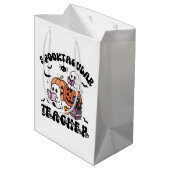 Spooktaculaire leraar Halloween Medium Cadeauzakje (Achterkant Gekanteld)