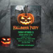 Spooktaculaire pompoen Haunted House Halloween Par Kaart