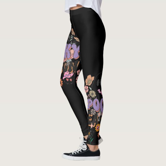 Spooktaculaire Schattigee Ghost Hal All-Over-Print Leggings (Links)