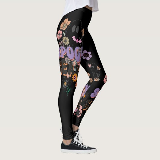 Spooktaculaire Schattigee Ghost Hal All-Over-Print Leggings (Rechts)