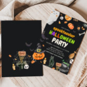 Spooktaculaire Schattigee Kinder kostuum Halloween Kaart