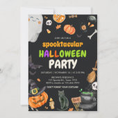 Spooktaculaire Schattigee Kinder kostuum Halloween Kaart (Voorkant)
