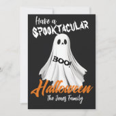 Spooktaculaire spookachtige begroeting feestdagenkaart (Voorkant)
