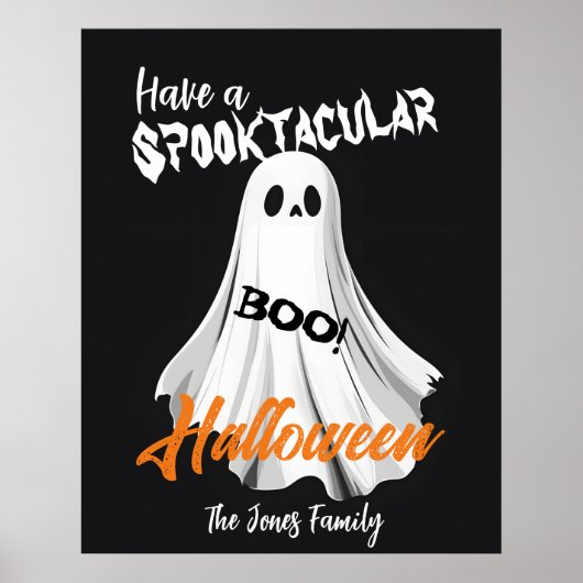 Spooktaculaire spookachtige begroeting poster (Voorkant)