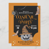 Spooktaculaire uitnodiging van Costume Halloween P (Voorkant / Achterkant)