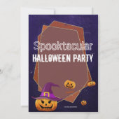 Spooktaculaire uitnodiging van de Costume Party (Achterkant)