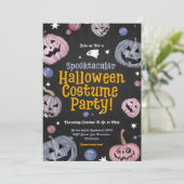 Spooktaculaire uitnodiging van de Costume Party (Staand voorkant)