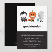 Spooktaculaire uitnodiging van de Costume Party (Voorkant / Achterkant)