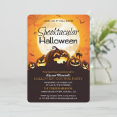 Spooktaculaire uitnodiging van Halloween Costume P (Staand voorkant)