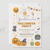 Spooktaculaire uitnodiging van Halloween Party (Voorkant)
