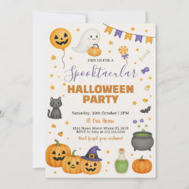 Spooktaculaire uitnodiging van Halloween Party