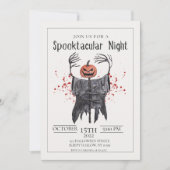Spooktaculaire uitnodiging van Halloween Party (Voorkant)