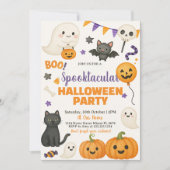 Spooktaculaire uitnodiging van Halloween Party (Voorkant)