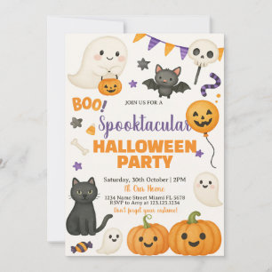 Spooktaculaire uitnodiging van Halloween Party