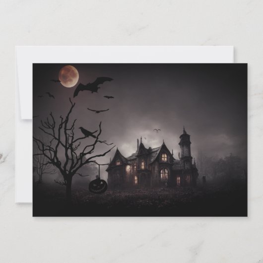 Spooktaculaire uitnodiging van Halloween Party (Achterkant)