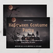 Spooktaculaire uitnodiging van Halloween Party (Voorkant / Achterkant)