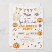 Spooktaculaire uitnodiging van Halloween Party (Voorkant)
