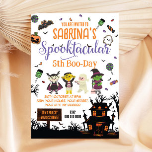 Spooktaculaire uitnodiging van Halloween Party
