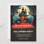 Spooktaculaire uitnodiging van Halloween Party (Voorkant)
