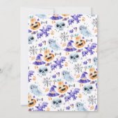 Spooktaculaire uitnodiging van Halloween Party (Achterkant)