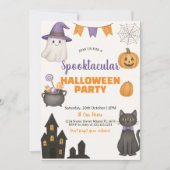 Spooktaculaire uitnodiging van Halloween Party (Voorkant)